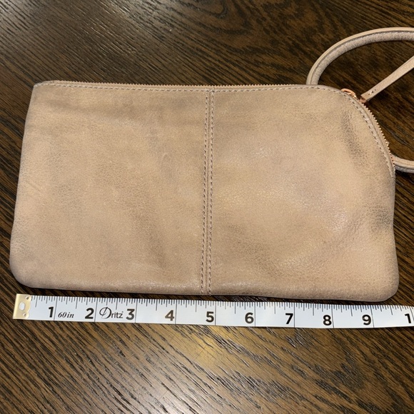 HOBO PURSE Elegant Brown Tan Leather Clutch - Picture 8 of 9